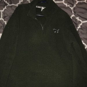 PINK Half Zip Sherpa